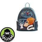 The Incredibles - Syndrome Glow in the Dark 10” Faux Leather Mini Backpack "New"