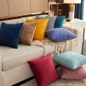 Plush Velvet Cushion Covers Sofa Pillow Cases Soft Cushion Cover 18 x18" 45x45cm - Picture 1 of 140