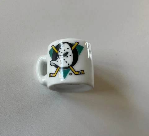 Vintage Anaheim Mighty Ducks Mini Gumball Machine Ceramic 1” Mug Cover
