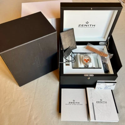 ZENITH x PHILLIPS BACS RUSSO A386 EL PRIMERO ED49 RARE LIMITED NEVER WORN NEW. - image 1 of 4