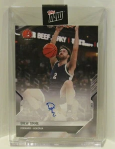 Drew Timme 2021 Bowman Next Gonzaga Bulldogs NIL On Card Autograph Auto #60/99 - Picture 1 of 2