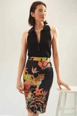 Falda Anthropologie Michelle Morin Tejida Tigre M Nueva Con Etiquetas Foto 1 de 3