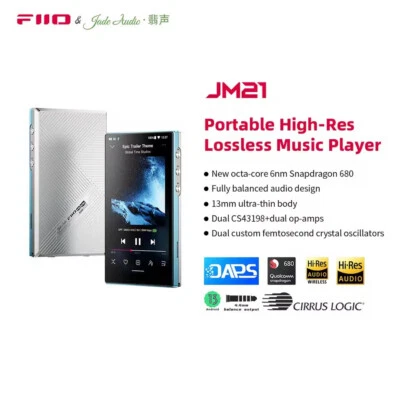 JadeAudio/FiiO JM21 Android 13 Hi-Res Music Player MP3 - Image 1 of 4