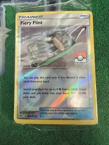 Pokemon SEALED Fiery Flint 60a/70 Pokemon League Promo Pack January 2020 Season - Picture 1 of 2