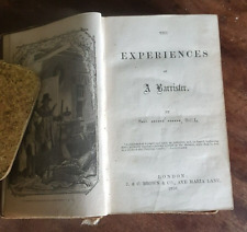 The Experiences of a Barrister, 1856. & Recollections off a  Detective Police  O