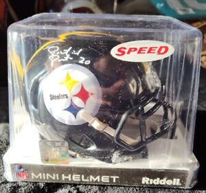 Patrick Peterson Autograph Coa Riddell Pittsburgh Steelers Mini Helmet - Black