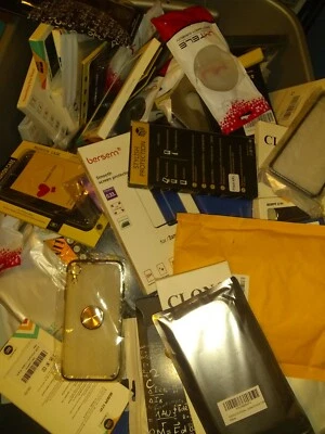 Bulk Wholesale Lot of 100 Mixed Cell Phone Cases Accessories Iphone Android Mix - Image 1 of 4