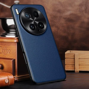 Funda trasera híbrida de cuero real genuino de lujo para vivo X200 Ultra - Imagen 1 de 18