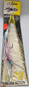 Tony Accetta JUMBO Jelly-JET AQUA DYNAMIC SALT TROLLING VINTAGE LURE WHITE 12" - Picture 1 of 5