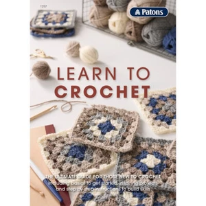 PATONS LEARN TO CROCHET #1257 NEW! - Picture 1 of 12