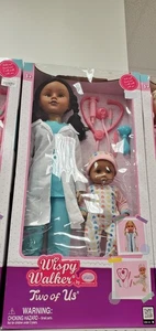 Wispy Walker "Two of Us" Doctor Doll Set - 18 Doll + Baby Doll - Medical Kit Inc - Foto 1 di 9