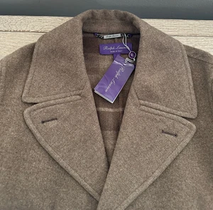 Ralph Lauren Purple Label Royston Wool-Blend M Light Brown Lined Pockets $2995 - Picture 1 of 24