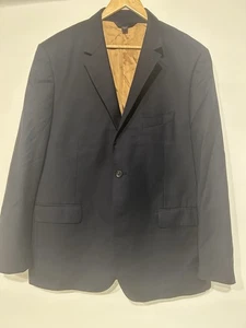 Max Davoli Baroni Super 150’s Wool Blazer Mens Sport Coat 46R Navy blue - Picture 1 of 11