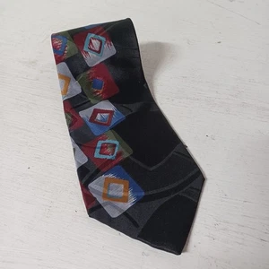 Vintage Superba Mens Neck Tie Multi Color Geometric Italian Silk 58" 4" Designer - Picture 1 of 3