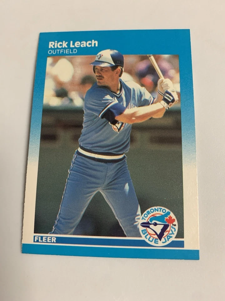 1987 Fleer Rick Leach Toronto Blue Jays - Image 1 of 1