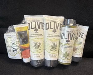Korres Pure Greek Olive six piece set, lotion, soap, wash NEW sealed FREE SHIP - Picture 1 of 7