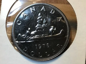 1976 CANADA DOLLAR high grade! Came from proof like set, but has some marks - Picture 1 of 4