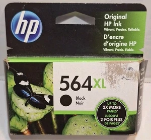 Cartucho de tinta negra de alto rendimiento HP 564XL CN684WN abril de 2023 nuevo sellado - Imagen 1 de 6