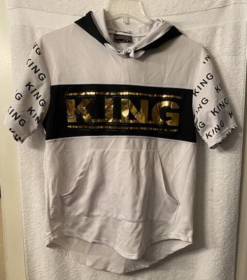 Switch Remarkable Hoodie Men's Small White Gold King Graphic Hooded Pullover - Image 1 of 4