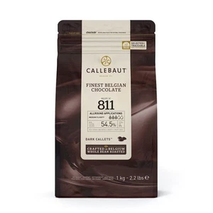 Callebaut - Dark 811 Chocolate Callets 54.5% 1Kg Bag (Made in Belgium) - Picture 1 of 1