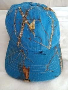 Signatures Mossy Oak Sky Blue Camo Adjustable Hunting Hat Black Bill - Picture 1 of 9