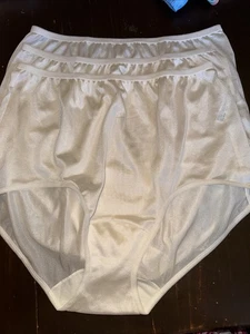 Lorraine Gr. 9 beige Nylon Spitze Damen Granny Höschen 3 Paar NEU volle Abdeckung - Bild 1 von 3