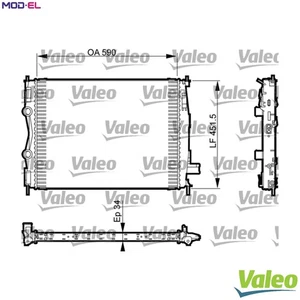 RADIATOR ENGINE COOLING 735380 FOR NISSAN DUALIS QASHQAI/+2 M1D 2.0L M9R 2.0L - Picture 1 of 9
