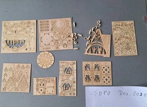 8 teiliges Konvolut Bastelset Weihnacht Holz L/H 0,5 - 6 cm Mehr Auf Homepage - Bild 1 von 2