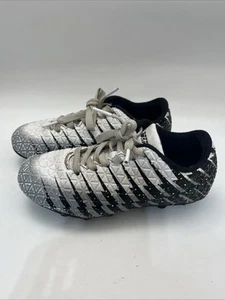 Vizari Youth Size 12C Soccer Cleats - White Black Silver - Picture 1 of 15