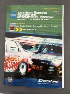 Programa de carreras 18 de abril de 1999 Silverstone BTCC British Touring Cars Clio A4 - Imagen 1 de 1