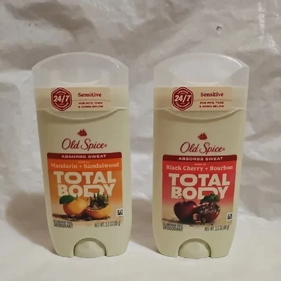 Old Spice Total Body Deodorant Mandarin & Sandalwood and Black Cherry & Bourbon - Image 1 of 4