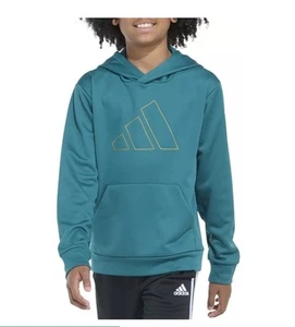 NWT Boy's Adidas D4T Hoodie Sweatshirt Sz XS 7 $45 legacy teal - Picture 1 of 8
