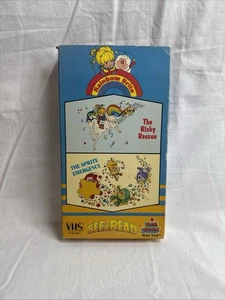 1985 RAINBOW BRITE Risky Rescue Sprite Emergency SEE & READ Vhs Video Tape - Imagen 1 de 6