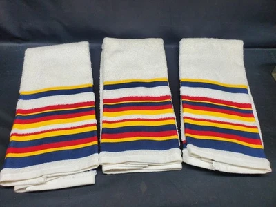 "3 toallas de cocina Martha Stewart 100 % algodón XL 30""x15,5"" - rayas" Foto 1 de 4