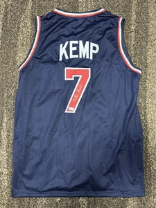 Shawn Kemp Signed Autograph Custom Team USA Jersey JSA Certified XL SuperSonics - Picture 1 of 4