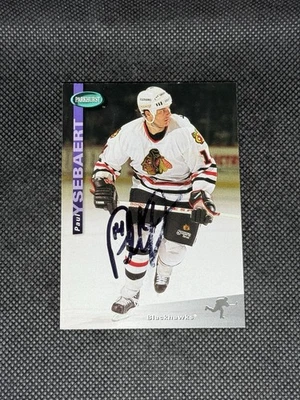 Paul Ysebaert 1994-95 Parkhurst Chicago Blackhawks Signed Auto Card #48 ~ COA - Image 1 of 3