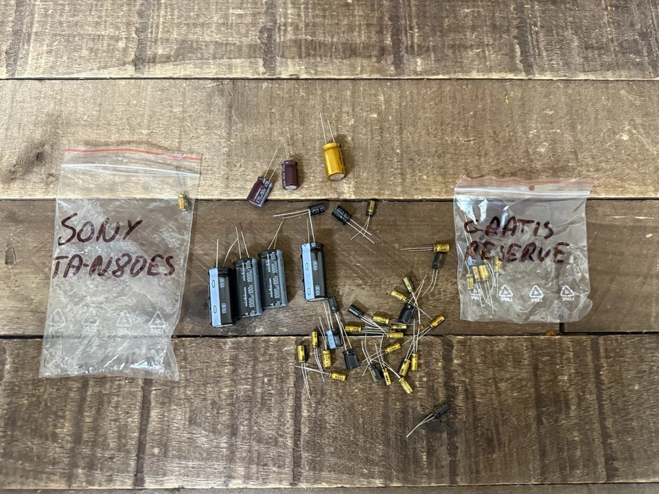 ⚡️ Power Amplifier SONY TA-N80ES Repair KIT - All Capacitors NEW ⚡️ - Image 1 of 1