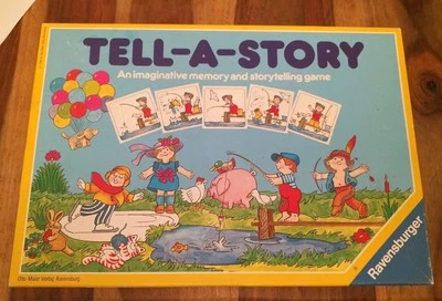 TELL-A-STORY, STORY TELLING GAME BY RAVENSBURGER 1989 COMPLETE NICE CONDITION - Image 1 of 4