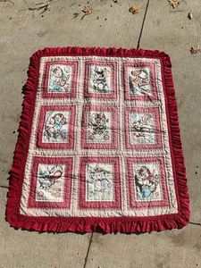 Vintage Embroidered Animal Blanket  - Picture 1 of 10