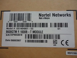 DS1404061-E5 NORTEL NETWORKS 8608GTM 8 1000B-T MODULE (ROHS) BRAND NEW! - Picture 1 of 3