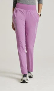 Grey's Anatomy #648 Wide Waist Cargo Scrub Pant in "Pink Topaz" Size XL - Picture 1 of 2
