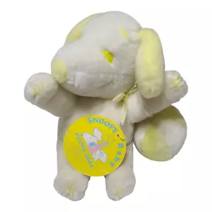 Vintage 1968 SNOOPY Plush Dog PEANUTS United Feature Syndicate 10” + Ball Rattle - Picture 1 of 10