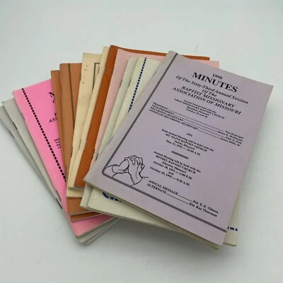 Lot Of 12 Minutes of Cane Creek Baptist Association & Missionary Assoc Of MO - Image 1 of 4