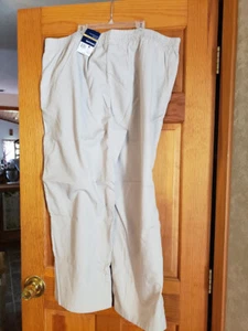 Women's Plus Basic Editions Relaxed Fit Pull on Pants 20 Short Tan Fall Group - Picture 1 of 6