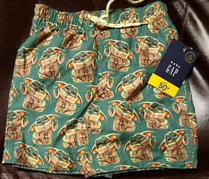 NUEVO CON ETIQUETAS Baby Gap Disney Star Wars Verde Mandalorian Grogu Surf Shop BAÑADOR BAÑADORES talla 5 - Imagen 1 de 3