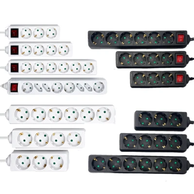 VB Steckdosenleiste Mehrfachsteckdose Mehrfachstecker Tischsteckdose 1,5m 3m 5m