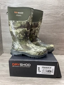 Dryshod Stratalite XT Camo Rubber Boots for Men sz 12 Waterproof Insulated - Picture 1 of 5
