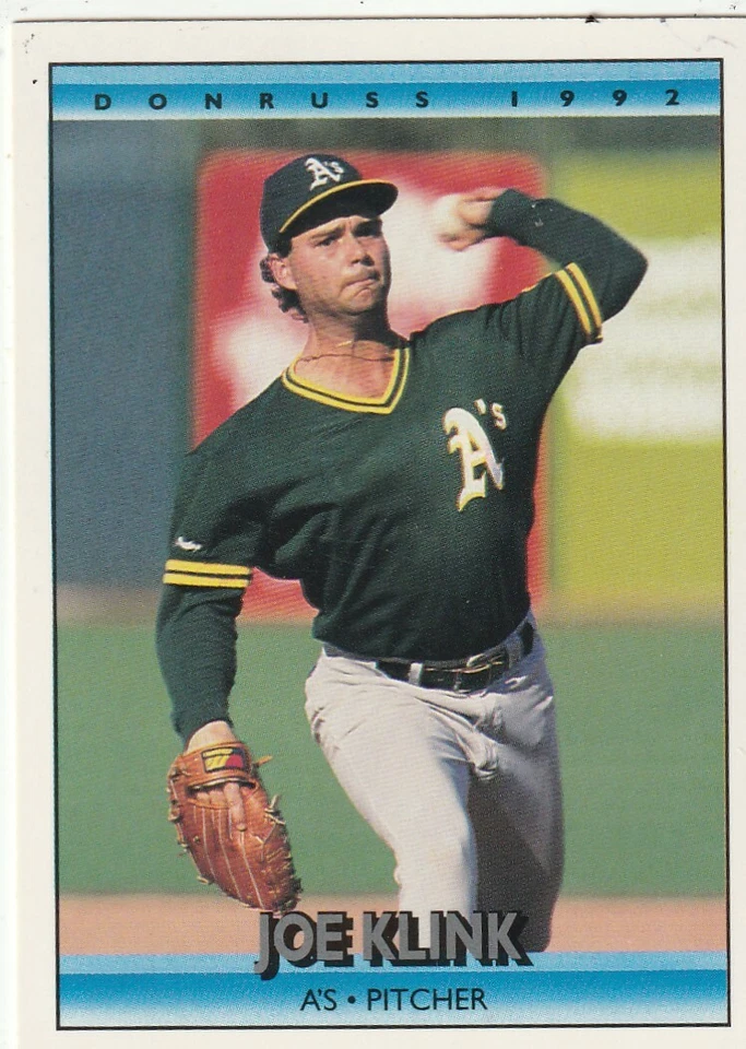 FREE SHIPPING-MINT-1992 Donruss Oakland Athletics #183 Joe Klink +BONUS CARDS - Image 1 of 1