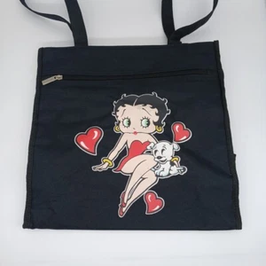 Betty Boop Tote Bag W/Coin Purse Canvas Used Puppy Love - Picture 1 of 6