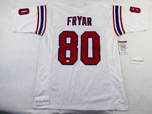 Irving Fryar Signed Patriots Jersey Super Bowl Wide Receiver JSA COA Custom Sewn